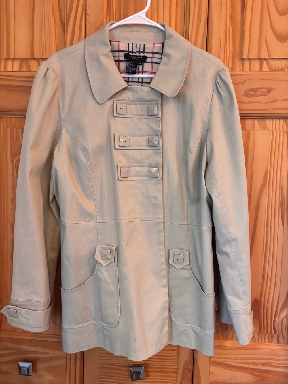 Sandro Women's Light Beige Coat